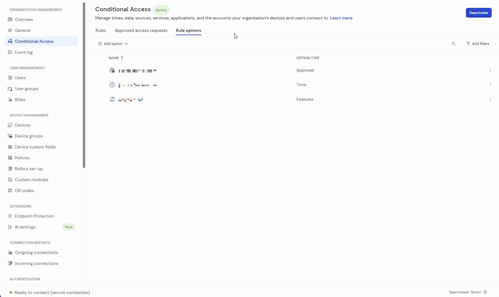 Add Feature Option