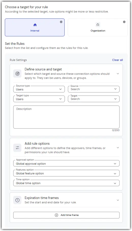 Add Rule Onepage