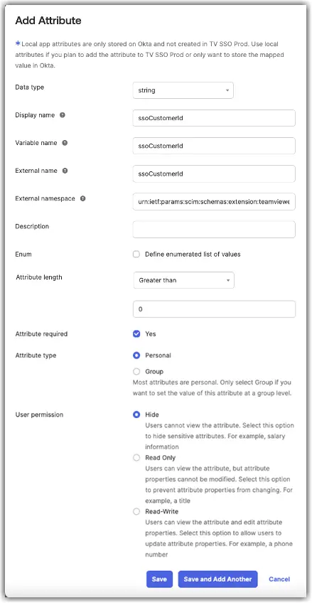 Add Attribute Info