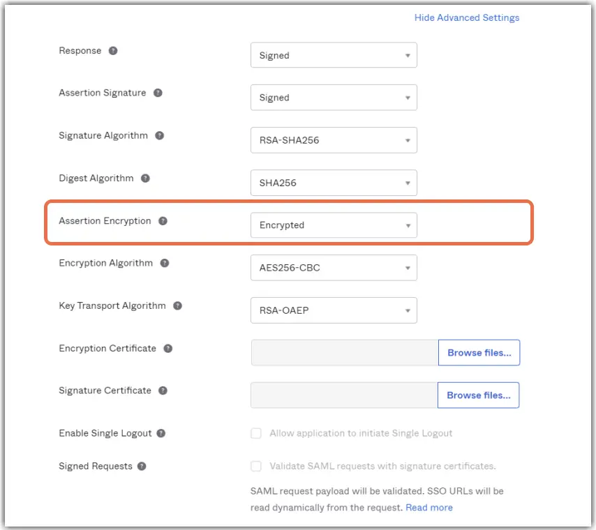 Assertion Encryption