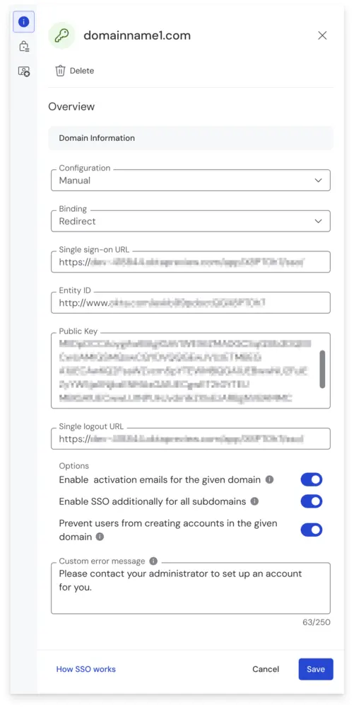 Domain Lock