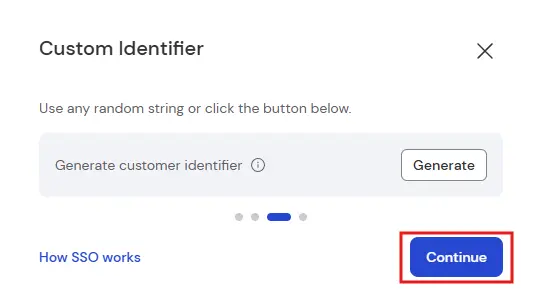 SSO Custom Identifier