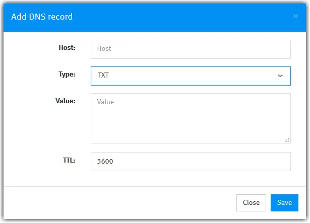 Add Dns Record