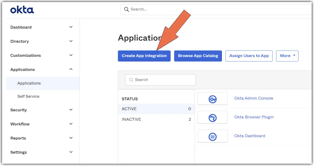 Create App Integration