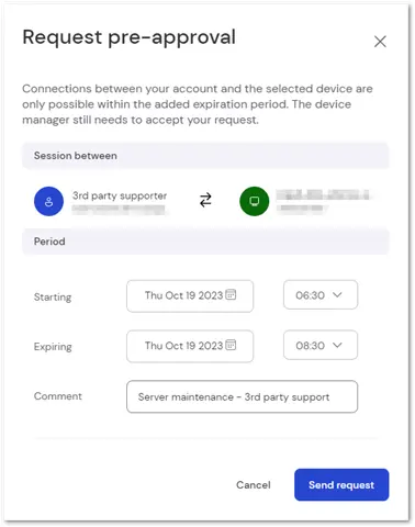 Fill Out Request