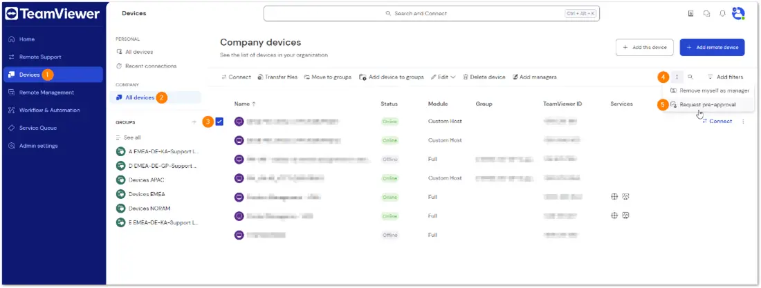 Request Pre Approval