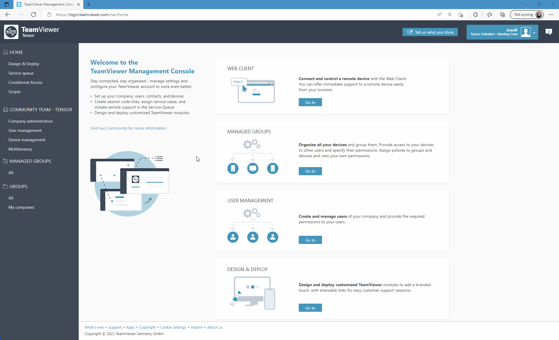 Create Managed Group