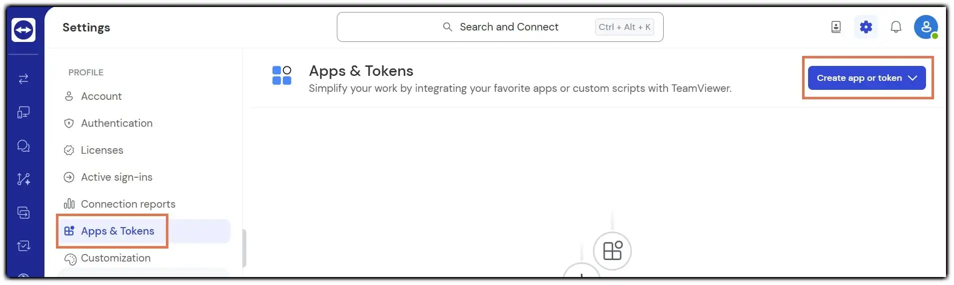 Create App Or Token