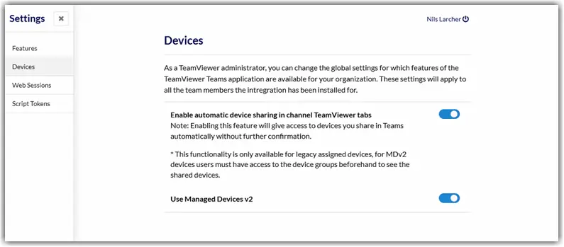 Devices Settings