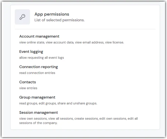 Permissions