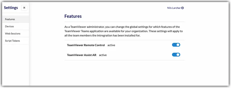 Settings Tab