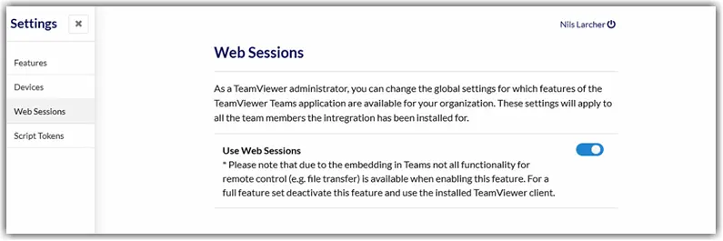 Web Sessions