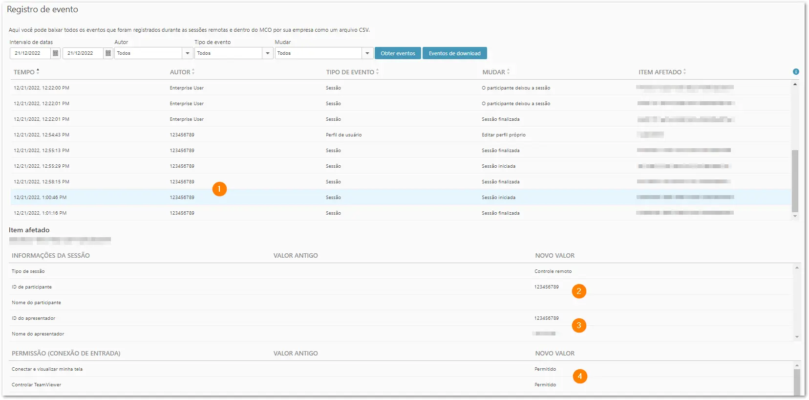 Como Ver Registros De Eventos De Conex C3 B5Es De Entrada TeamViewer Tensor