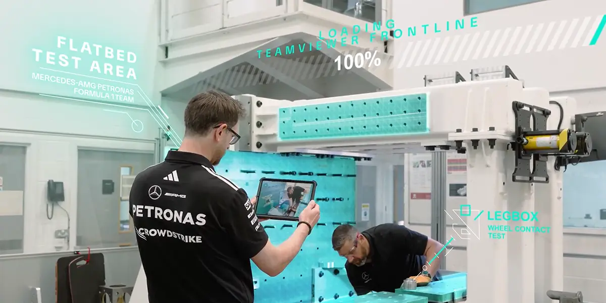 The Mercedes-AMG PETRONAS Formula One Team uses TeamViewer Frontline